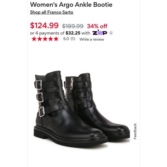 Franco Argo Ankle Bootie size 8 (ALSO FITS 8.5) - Picture 9 of 11